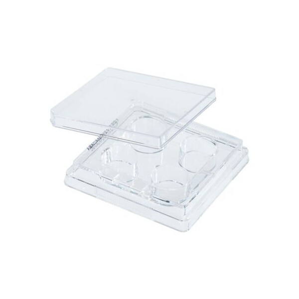 Celltreat Scientific Products CELLTREAT 4 Well Non-treated Plate with Lid, Individual, Sterile, 50/PK 229503 - main